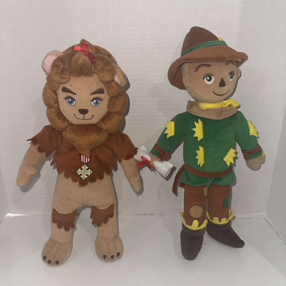 Scarecrow And Cowardly Lion Madre Alexander Plush Dolls Wizard of Oz 2013 12"
